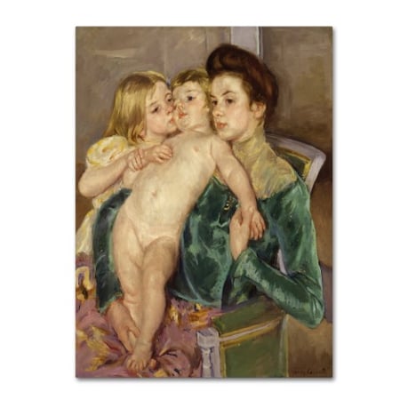 Cassatt 'The Caress' Canvas Art,14x19